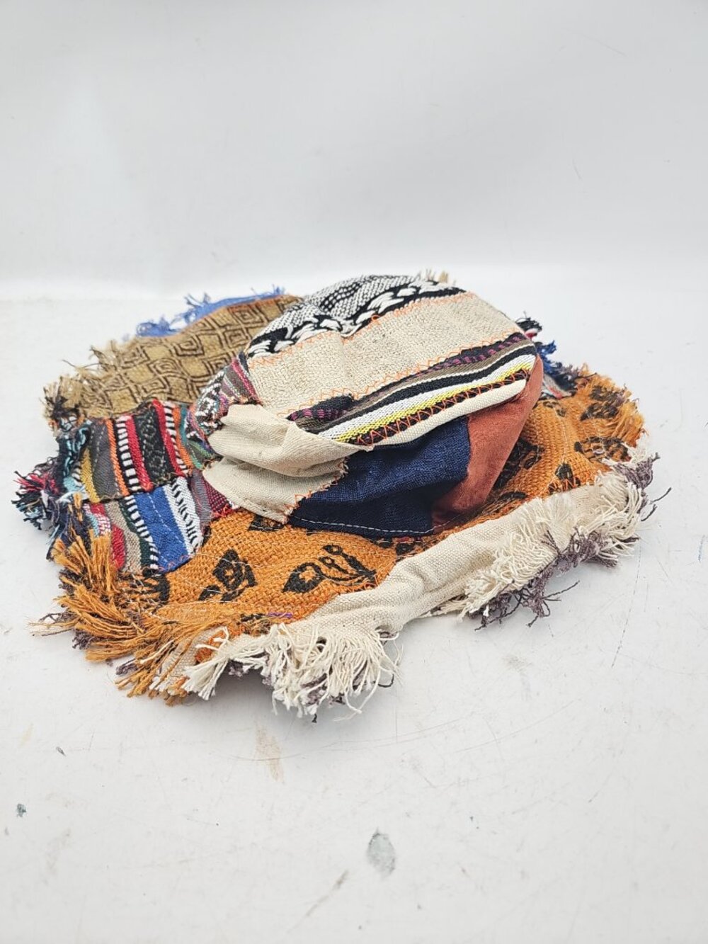 Rising International Hemp Cotton Patchwork Sun Hat - Picture 6 of 6